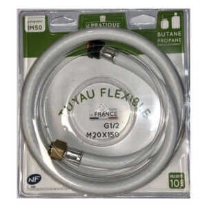 Tuyau flexible gaz 1,50m - LE PRATIQUE