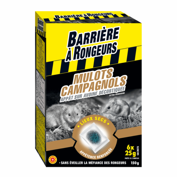 Appât campagnols 150g – BARRIÈRE À INSECTES