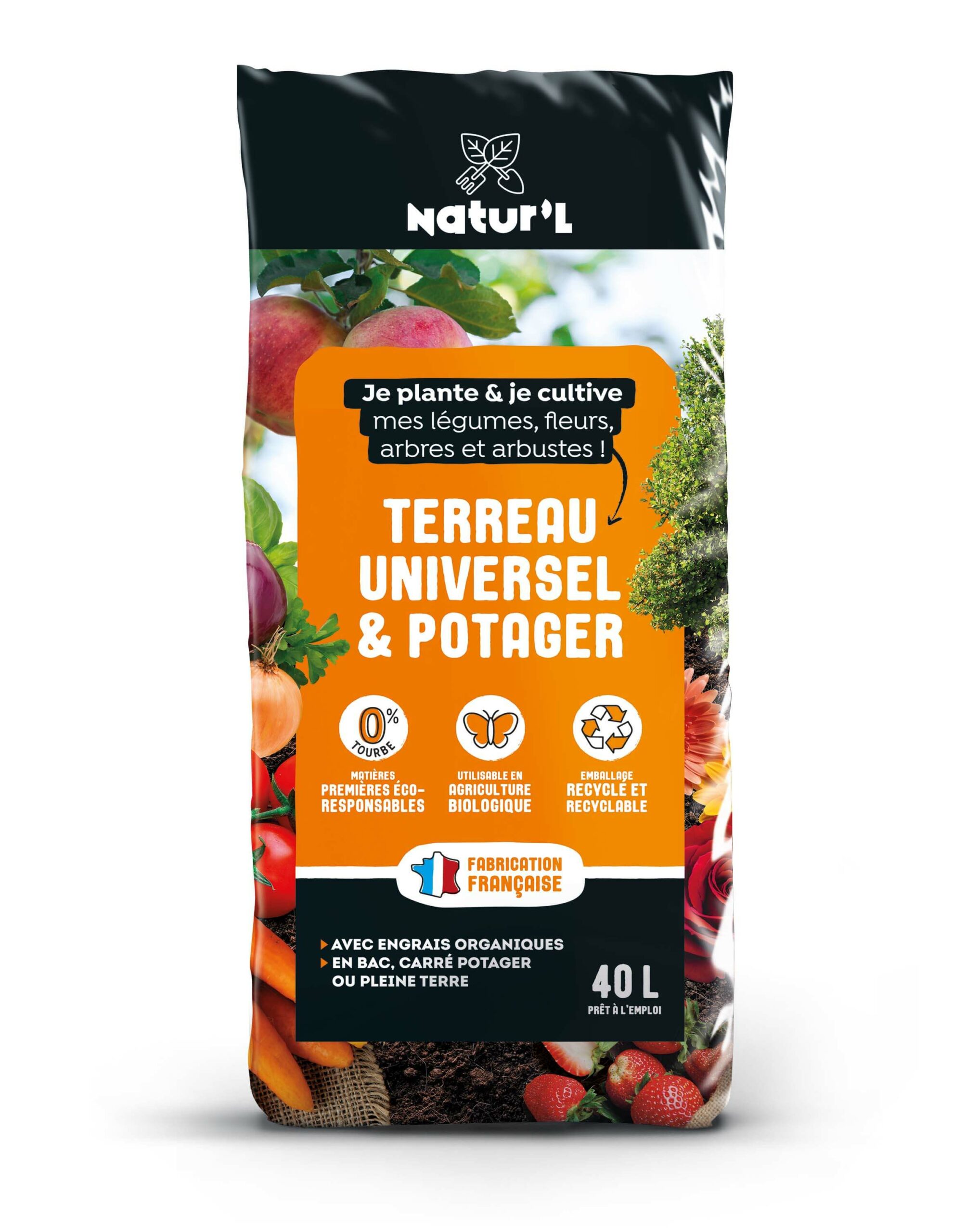 Terreau universel & potager 40L Natur'L